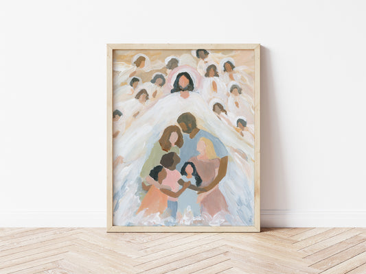 Contemporary Religious Art - Jesus Art "Adopted to God's Family"