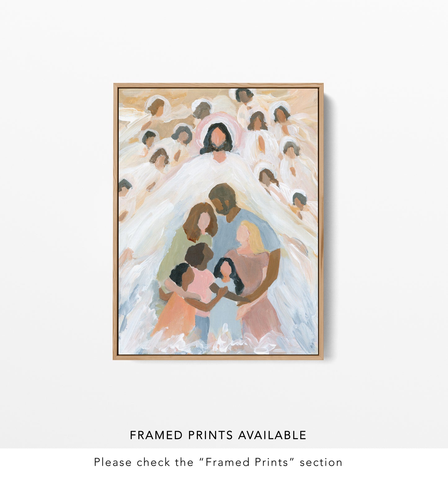 Contemporary Religious Art - Jesus Art "Adopted to God's Family"