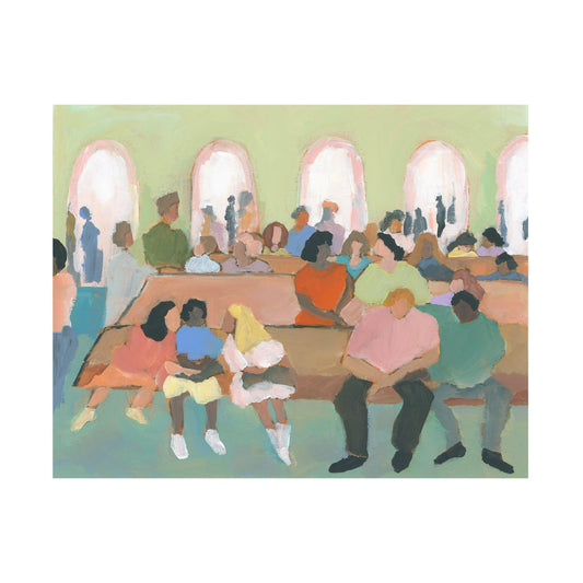 "Church Fellowship" Original Painting