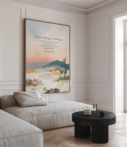 Large Size Christian Art - Landscape with Numbers 6:24-26