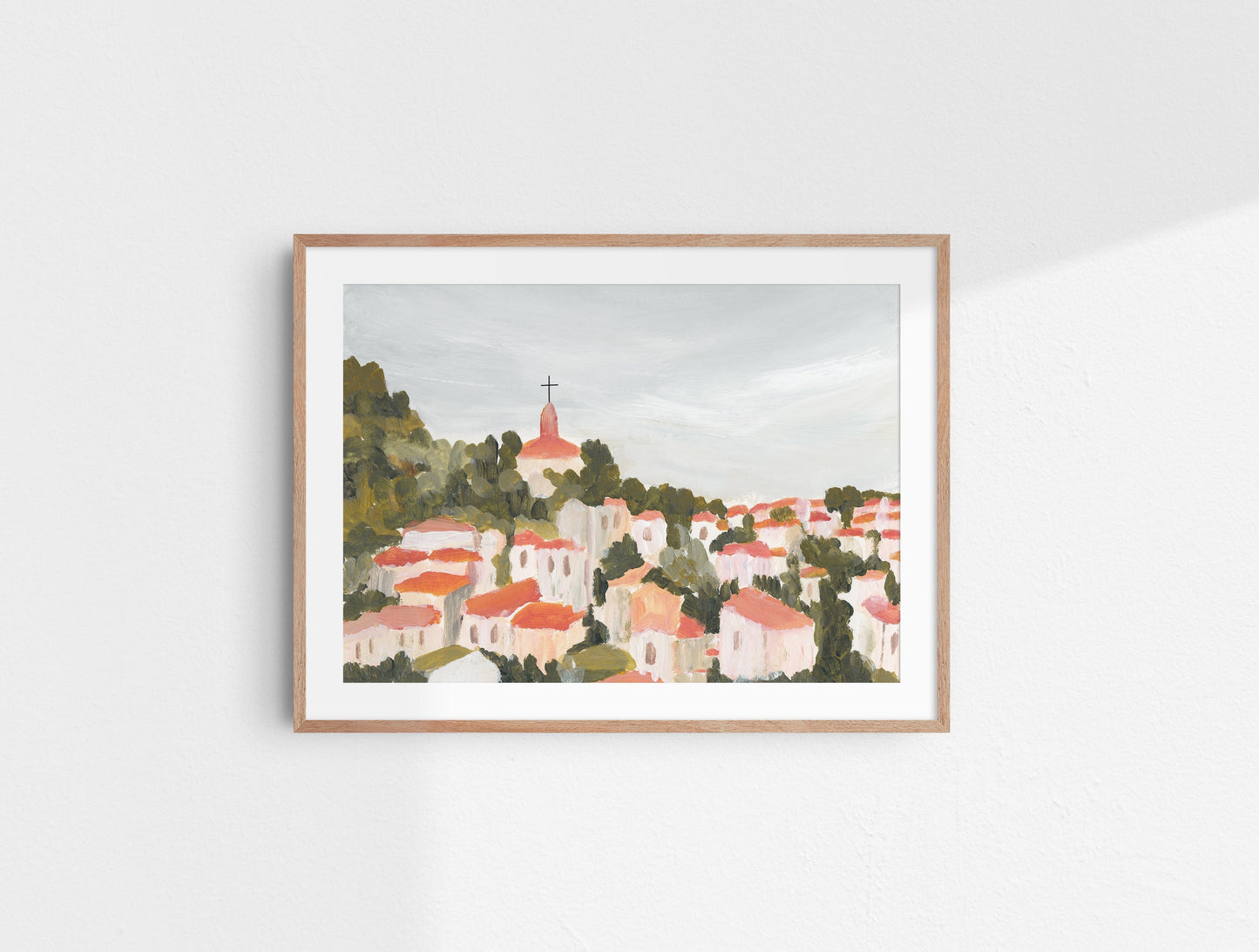 Modern Christian Art - City Landscape Print