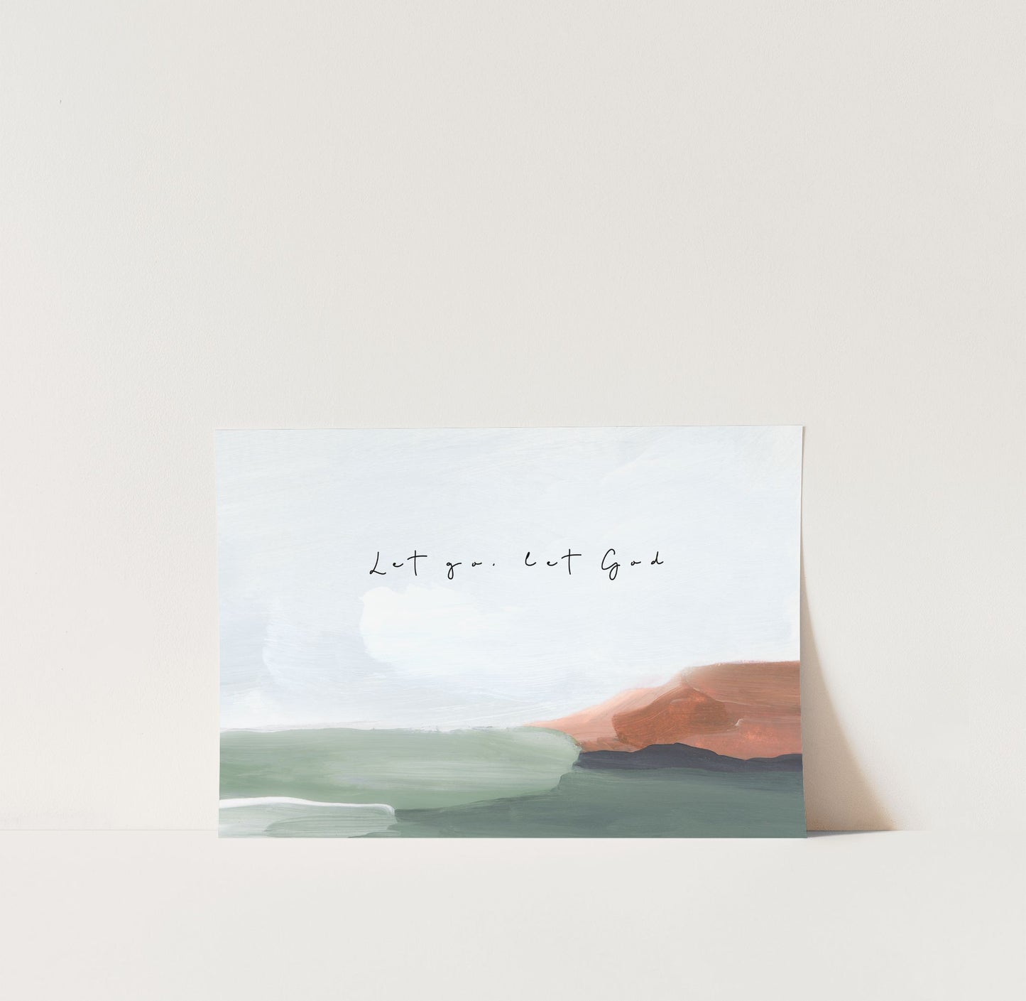 Modern Christian Art - Let Go Let God