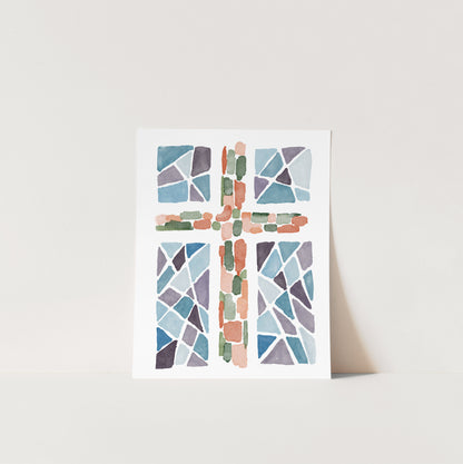 Modern Christian Wall Art - Jesus Cross Art