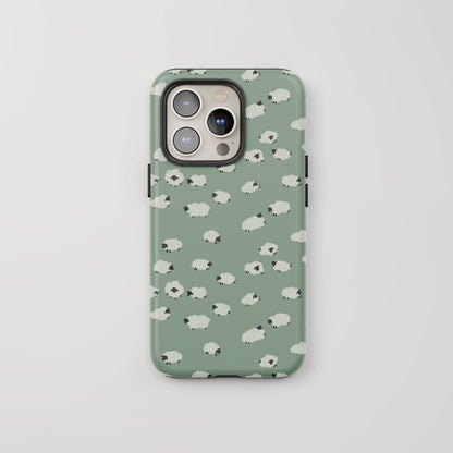 "Sheep" Phone Case - Basil Green