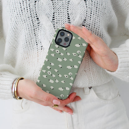 "Sheep" Phone Case - Basil Green