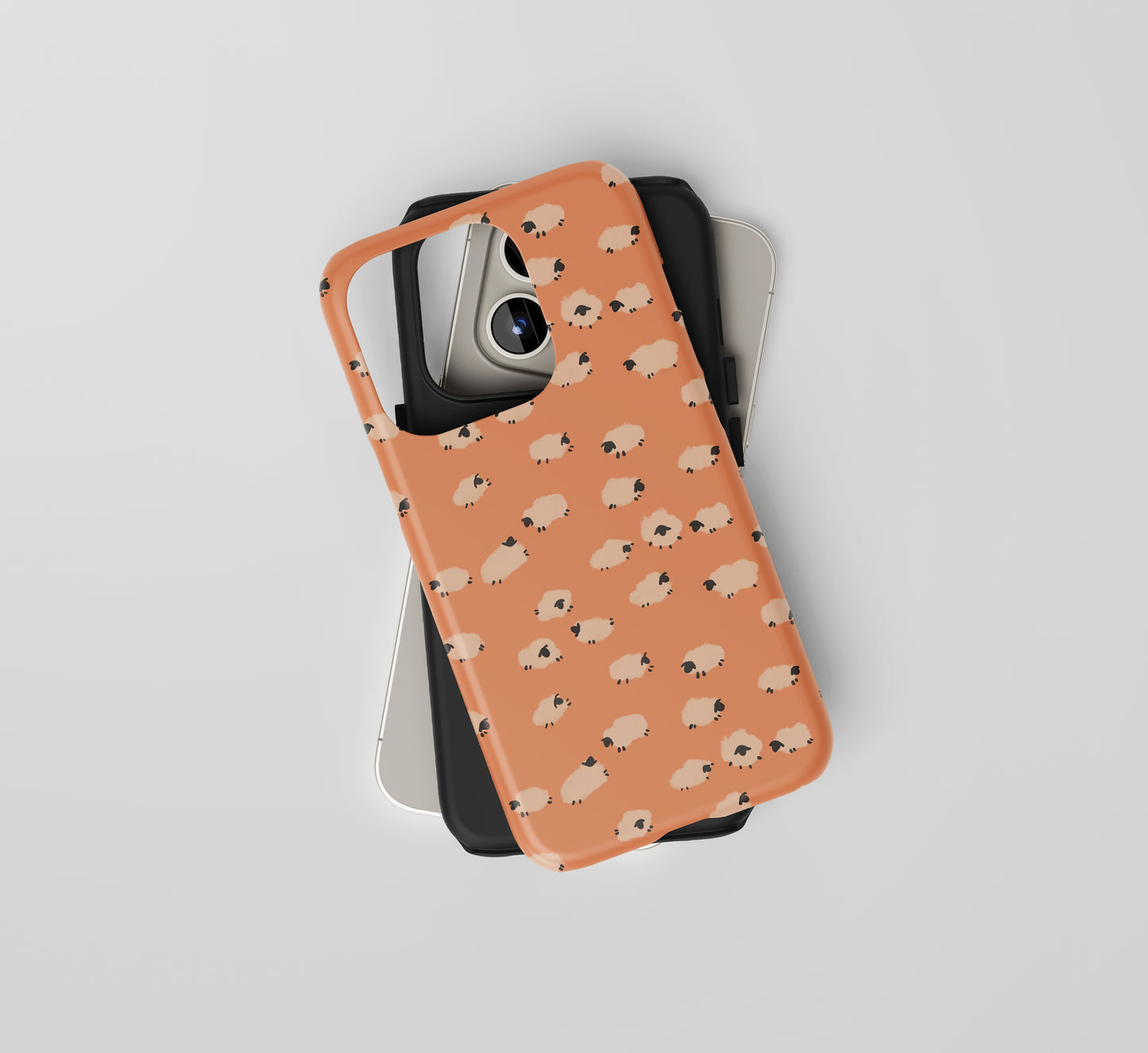 "Sheep" Phone Case - Sandstone Orange