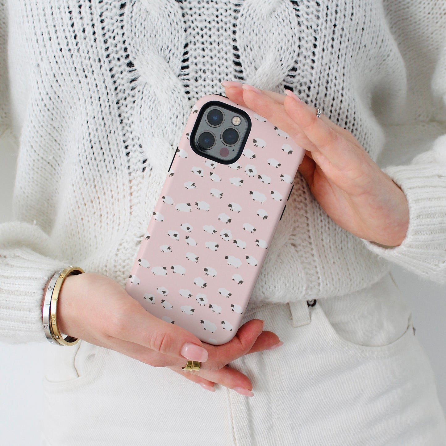 "Sheep" Phone Case - Heavenly Pink