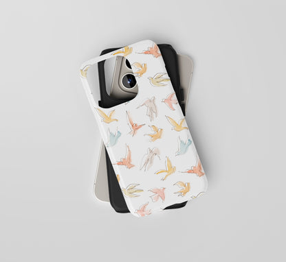 Phone Case – Watercolor Doves Design "Spirit"