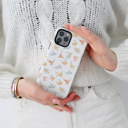 Phone Case – Watercolor Doves Design "Spirit"