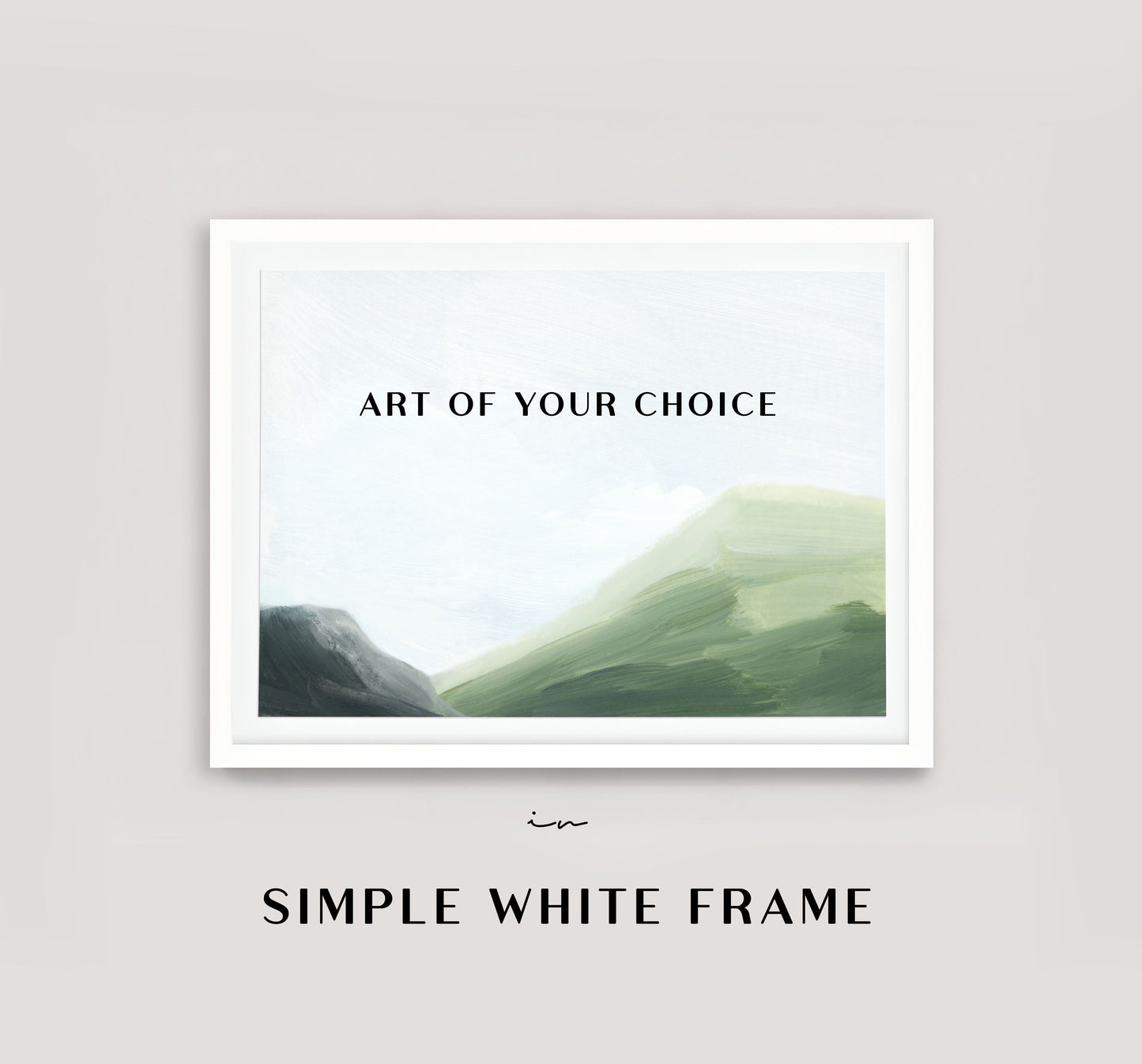 WHITE Framed Paper Prints